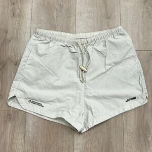 Rhude x Zara Rhuigi RHU running work out shorts tan brown Large L B3